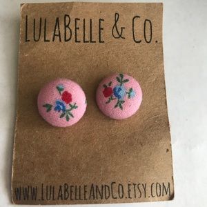 Lila belle & Co button earrings